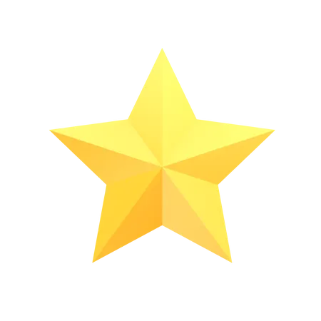 Una estrella  3D Icon