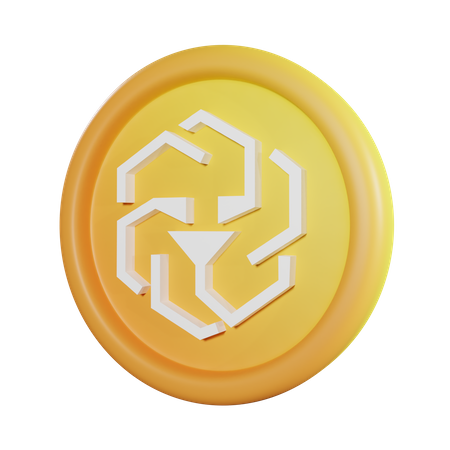 Una moneda  3D Icon