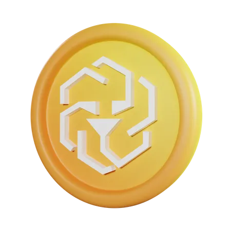 Una moneda  3D Icon