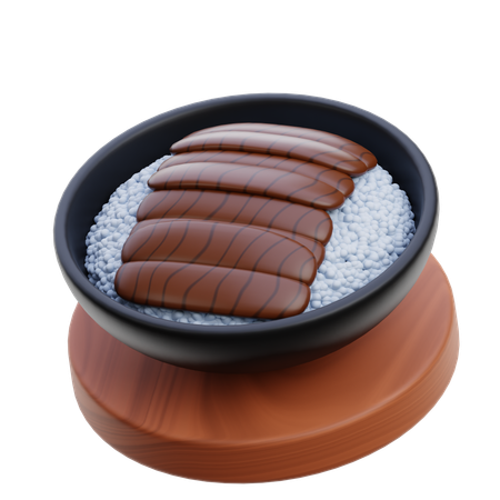 Unagi don  3D Icon