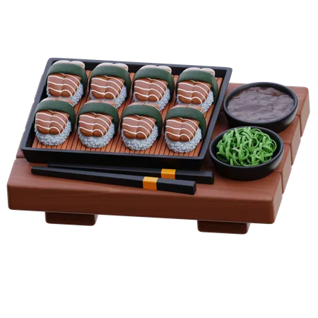 Unagi Sushi  3D Icon