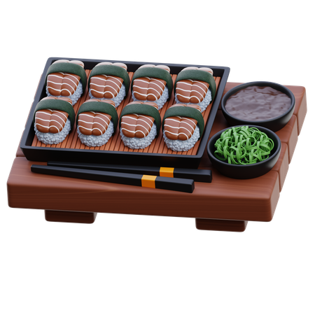 Unagi Sushi  3D Icon