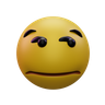 3d for unamused face emoji