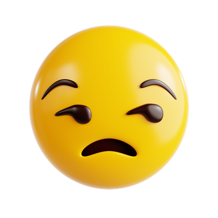 Unamused Emoji  3D Icon