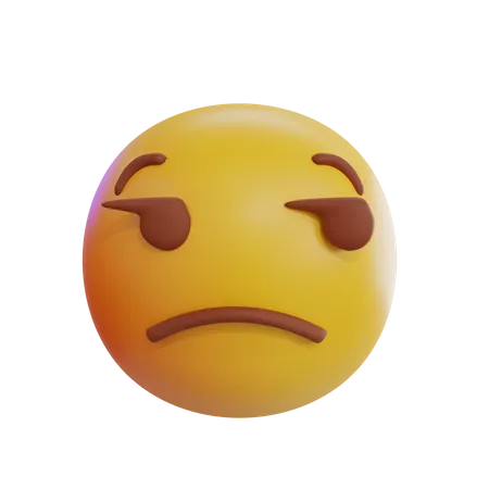 Unamused Emoji  3D Icon