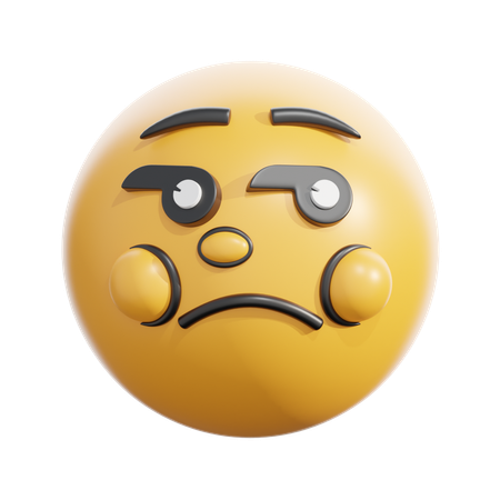 Unamused face  3D Icon