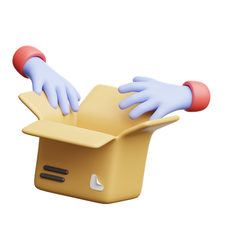 Unboxing  3D Icon