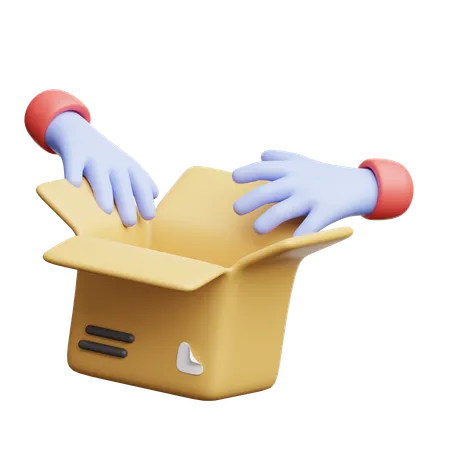 Unboxing  3D Icon