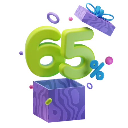 Unboxing 65 por ciento de descuento  3D Icon