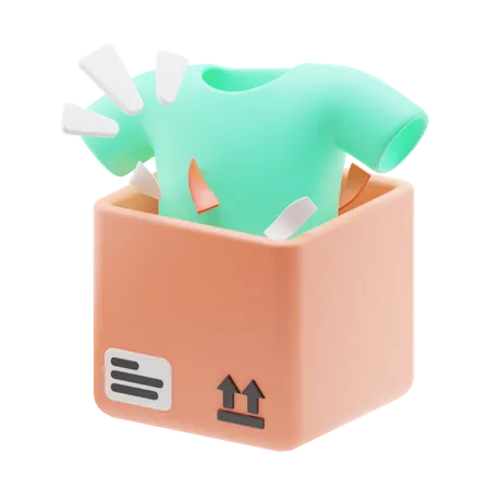 Unboxing Shopping Packages 3D Icon
