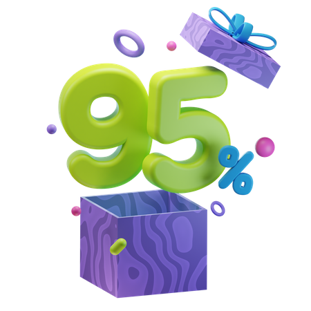 Unboxing 95 por ciento de descuento  3D Icon