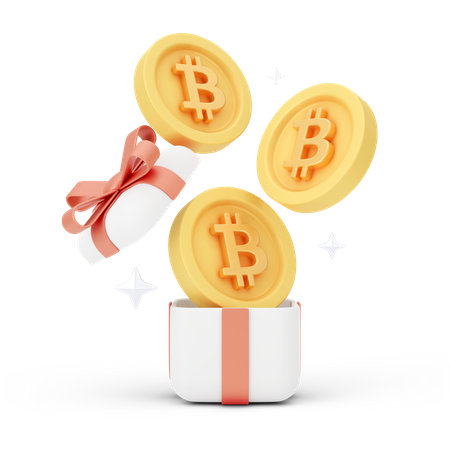 Unboxing Bitcoin 3D Icon