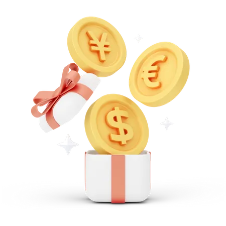 Unboxing Money  3D Icon