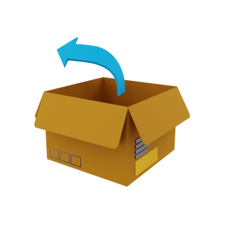 Unboxing Parcel  3D Icon