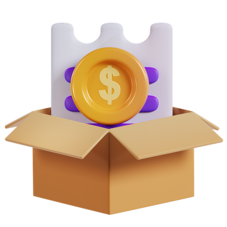 Unboxing the Payment Process  3D Icon