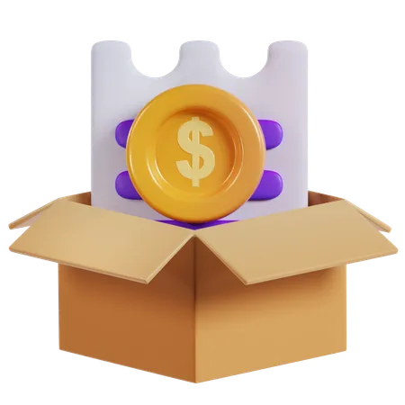 Unboxing the Payment Process  3D Icon
