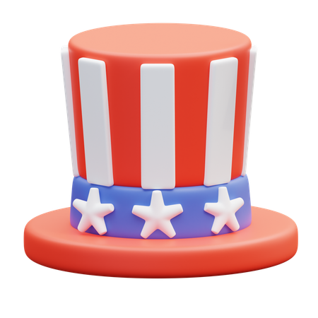 アンクルサムの帽子  3D Icon