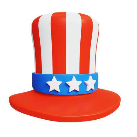 Uncle Sam Hat  3D Icon