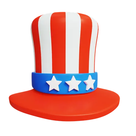 Uncle Sam Hat 3 D Illustration 3D Icon