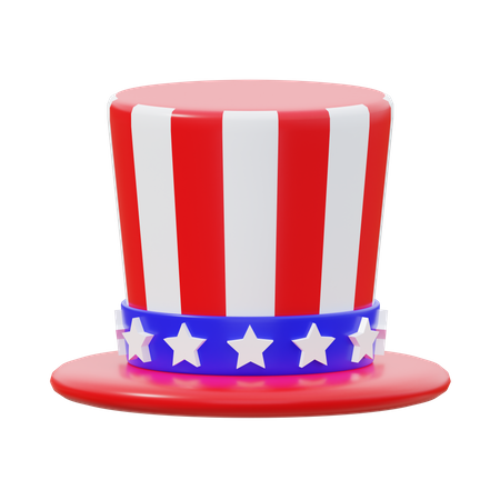 Uncle Sam Hat  3D Icon
