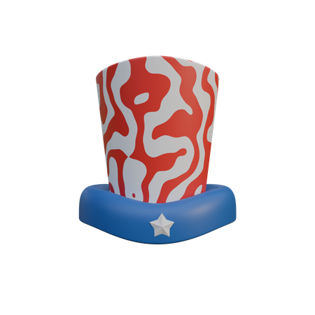 Uncle Sams Hat  3D Icon