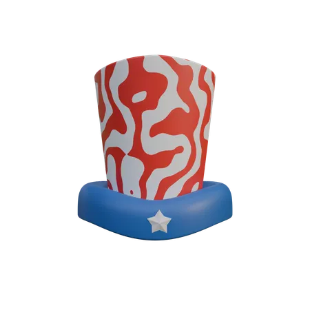 Uncle Sams Hat  3D Icon