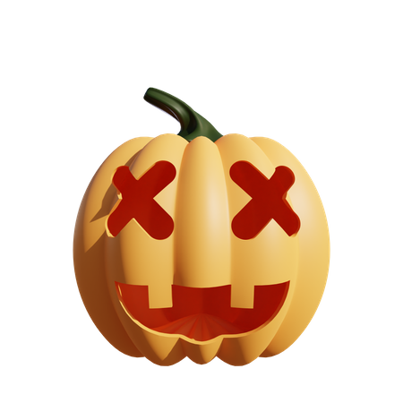 Undead Pumpkin 3D Icon