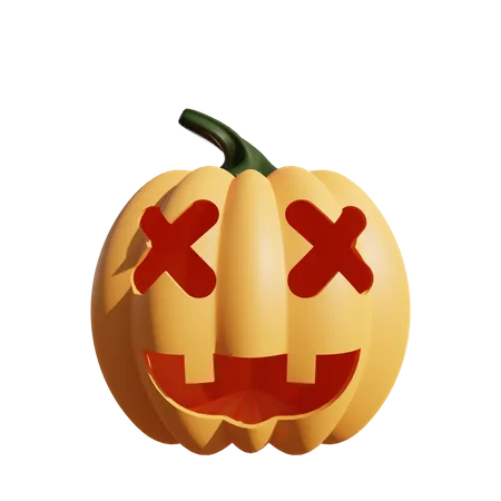 Undead Pumpkin  3D Icon