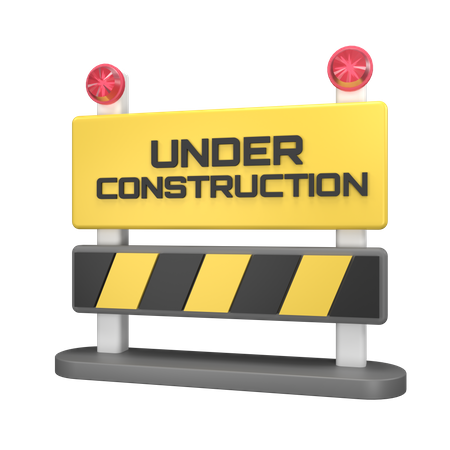 Under Construction  3D Illustration