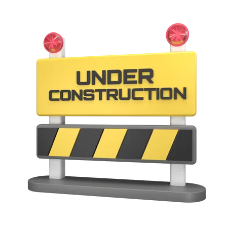 Under Construction  3D Illustration