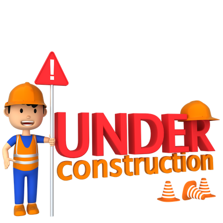 Under Construction  3D Illustration