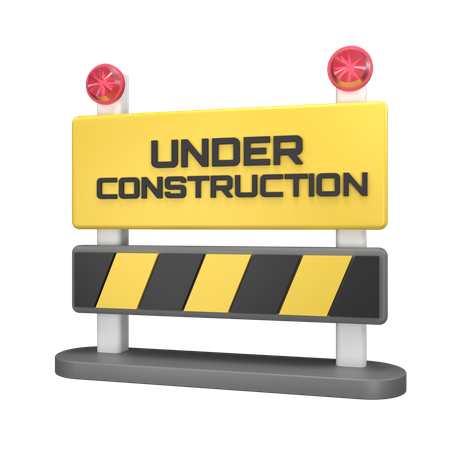 Under Construction 3D Illustration