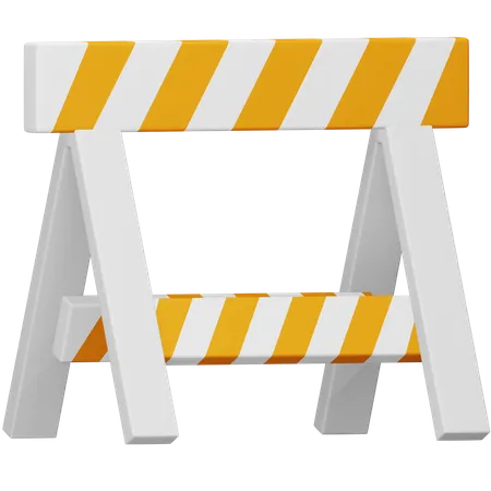 Under Construction Barrier 3D Icon