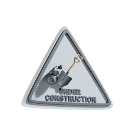 Under Construction Board  3D Icon