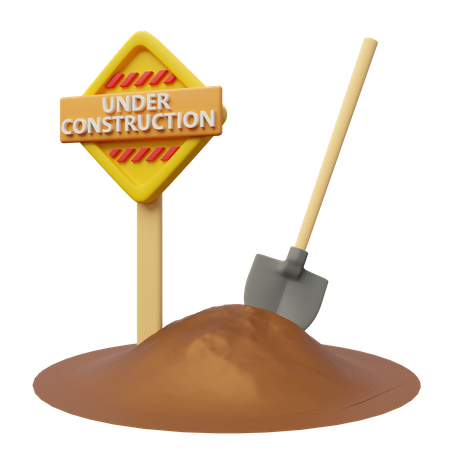 Under Construction Work  3D Icon