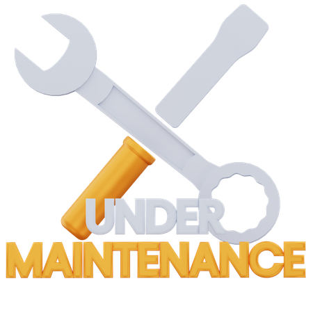 Under Maintenance  3D Icon
