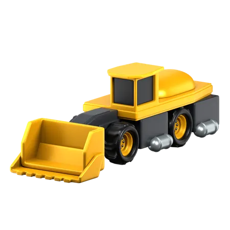 Underground Loader 3 D Construction Vehicles Icon 3D Icon