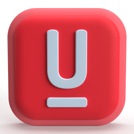 Underline Tool  3D Icon