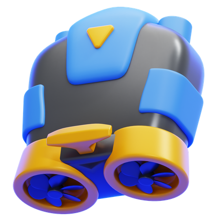 Underwater Drone  3D Icon
