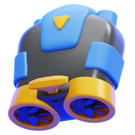 Underwater Drone  3D Icon