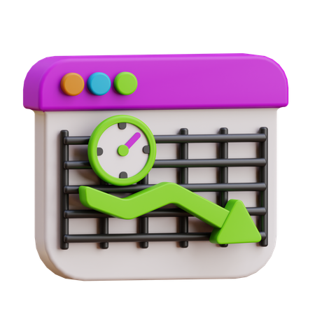 Underweight Stocks  3D Icon