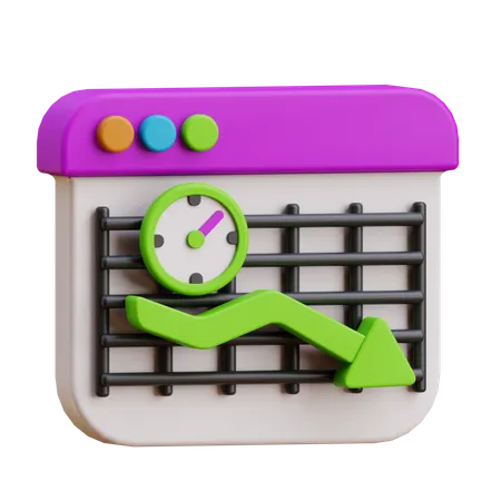 Underweight Stocks  3D Icon