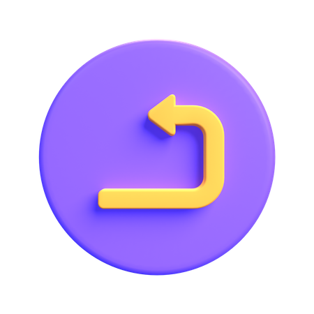 Undo  3D Icon