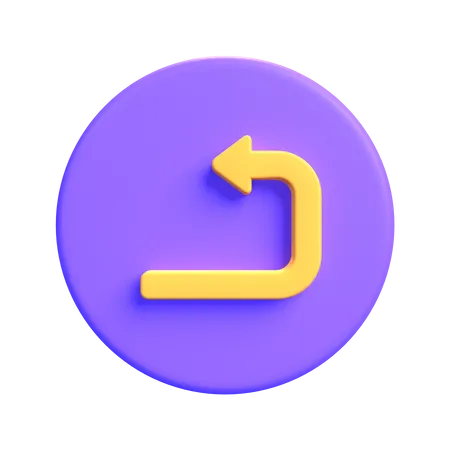 Undo  3D Icon