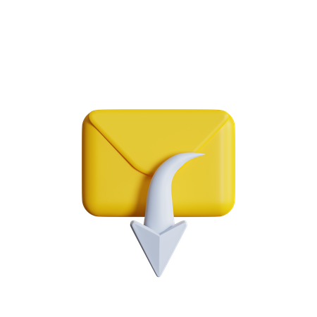 Mail rückgängig machen  3D Icon
