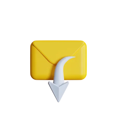 Mail rückgängig machen  3D Icon