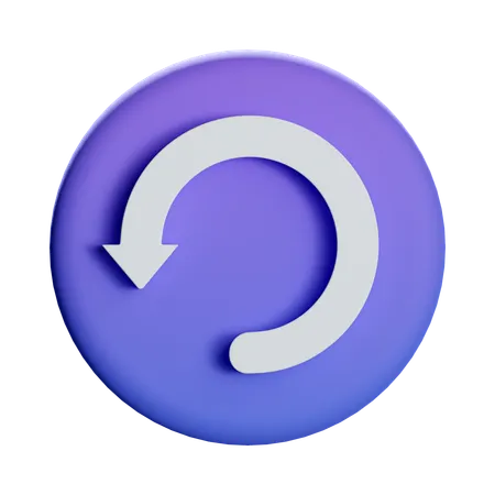 Undo Rotate  3D Icon