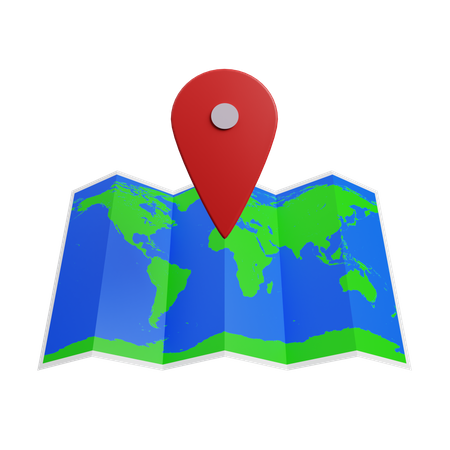 Une carte  3D Icon