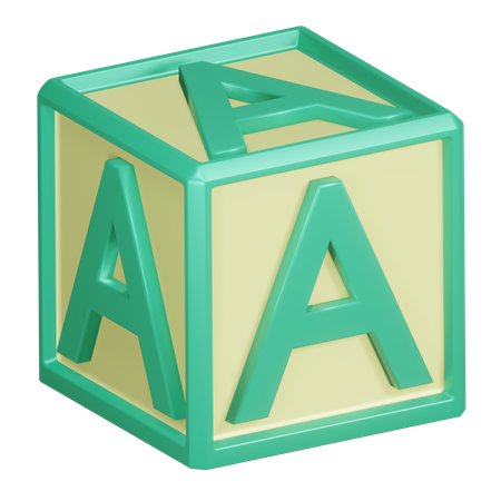 Une lettre de l'alphabet  3D Icon