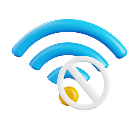 Unentdecktes WLAN  3D Icon